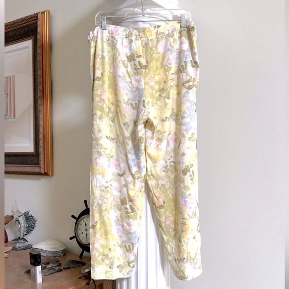 Rare Jams World Copyright Fabric W727-FPAI Flower Paint Beach Pants Lounge Pants - Picture 5 of 14